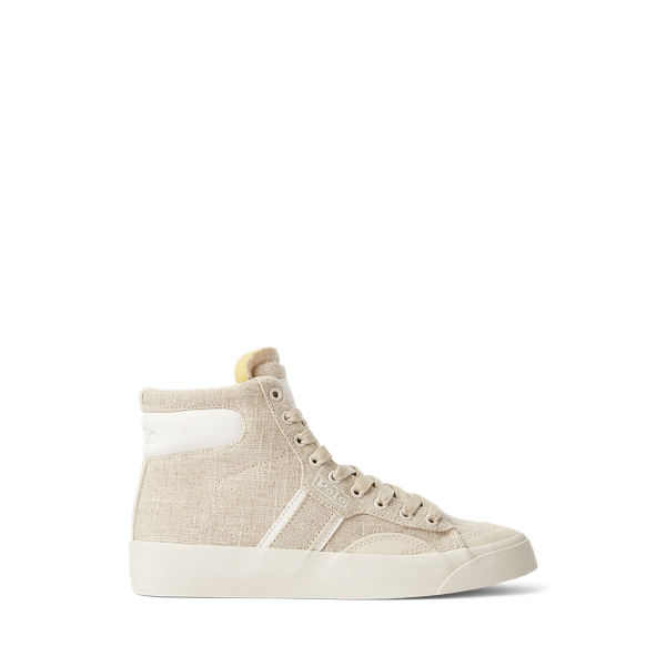 Gervin Canvas &amp; Suede High-Top Trainer Polo Ralph Lauren 1