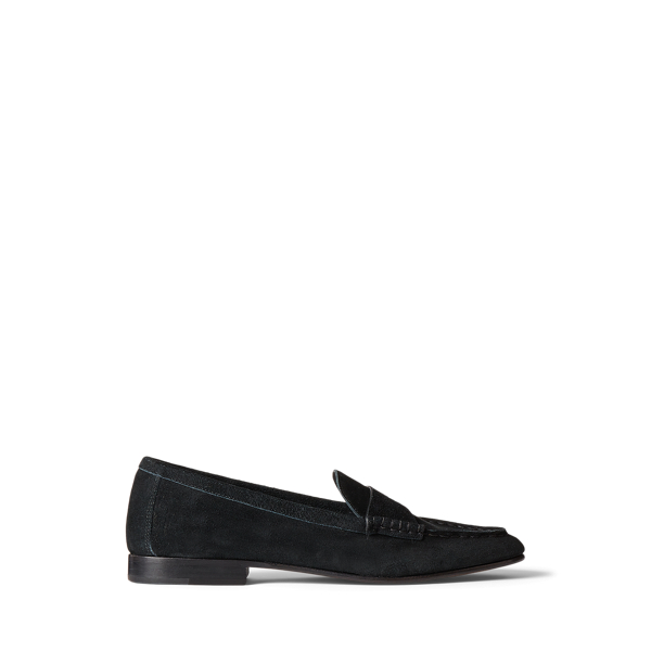 Embossed Pony Suede Penny Loafer for Women Ralph Lauren UZ