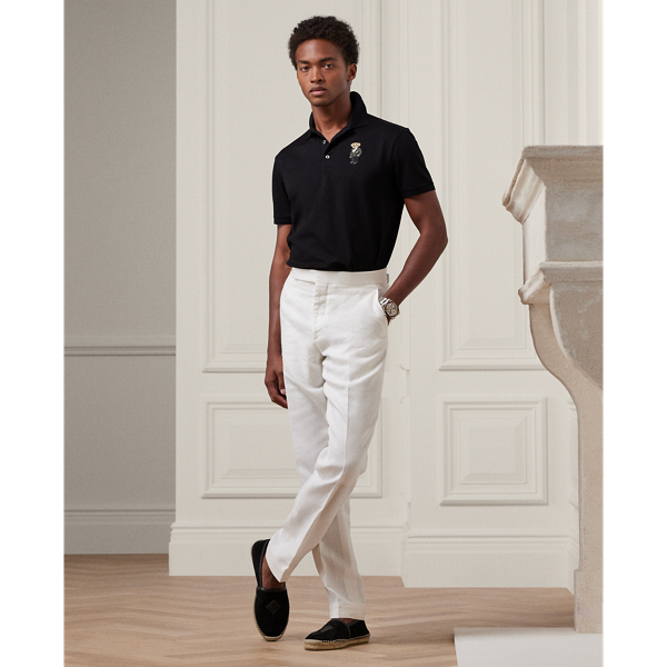 Classic Black Custom Slim Polo Bear Piqu&eacute; Polo Shirt Purple Label 4