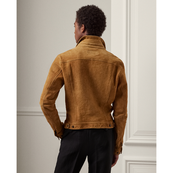 定価　83600円 SUEDE TRUCKER JACKET ブラウン　サイズ2 Men's Suede Trucker Jacket in Dusty Tan - Thursday