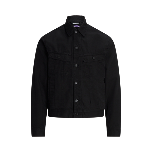 Polo Black Piqu&eacute; Trucker Jacket Purple Label 2