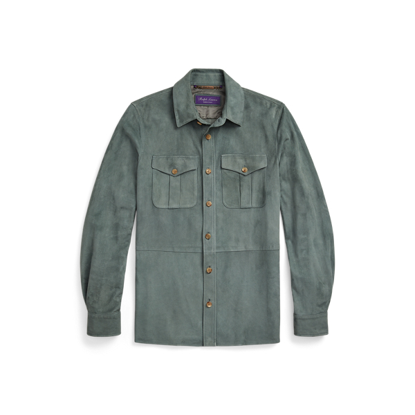 Suede Overshirt Purple Label 1
