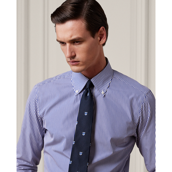 Blue/White Bengal-Stripe Poplin Shirt Purple Label 6