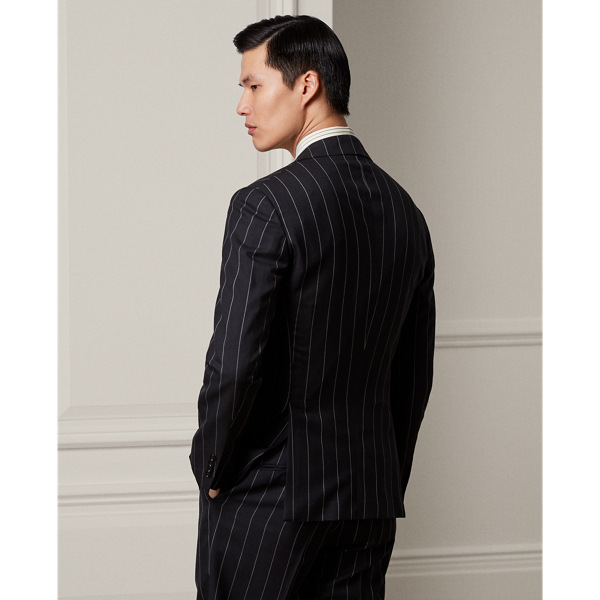 Black/Cream Ralph Handmade Pinstripe Twill Suit Purple Label 5