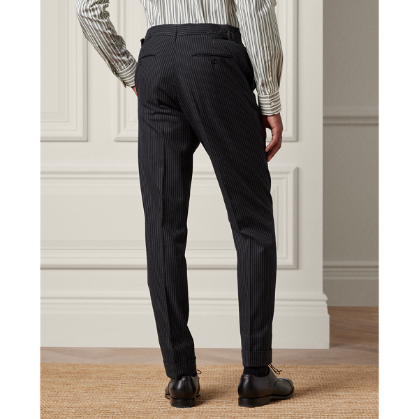 Black/Cream Kent Hand-Tailored Striped Three-Piece Suit Purple Label 11