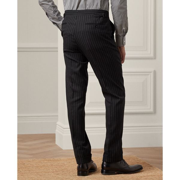 Black/Cream Kent Hand-Tailored Pinstripe Suit Purple Label 9