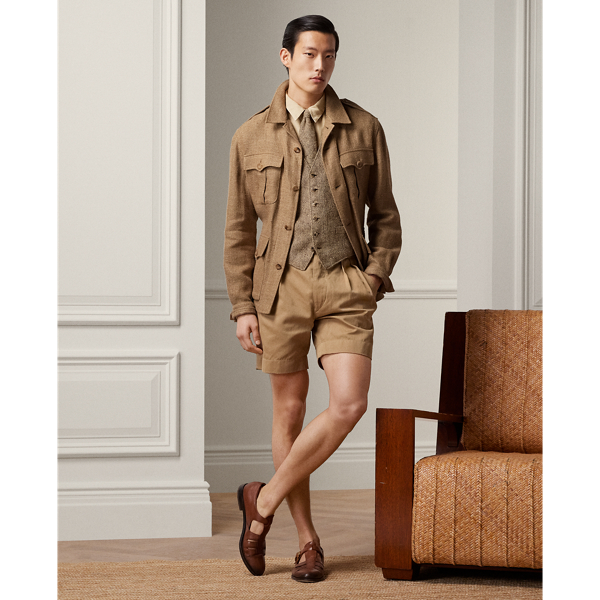 Hand-Tailored Belted Linen-Blend Jacket | Ralph Lauren