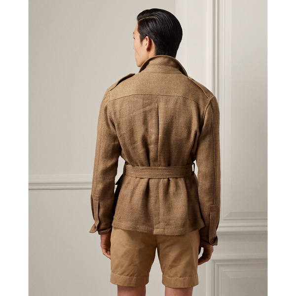 Hand-Tailored Belted Linen-Blend Jacket | Ralph Lauren