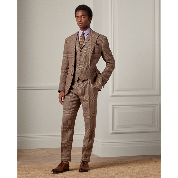 Kent Handmade Plaid Linen Suit Jacket | Ralph Lauren
