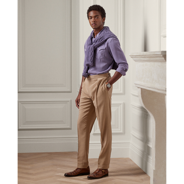 Gregory Handmade Silk Shantung Trouser | Ralph Lauren