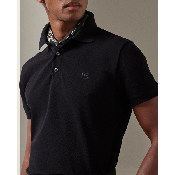 Classic Black Custom Slim Fit Piqu&eacute; Polo Shirt Purple Label 6