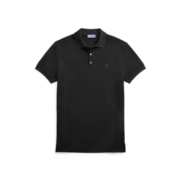 Classic Black Custom Slim Fit Piqu&eacute; Polo Shirt Purple Label 2
