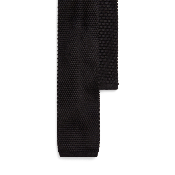 Cravatta in maglia di cotone e cashmere 