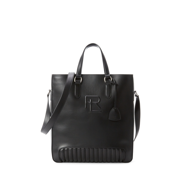Cabas matelass&eacute; &agrave; monogramme en cuir