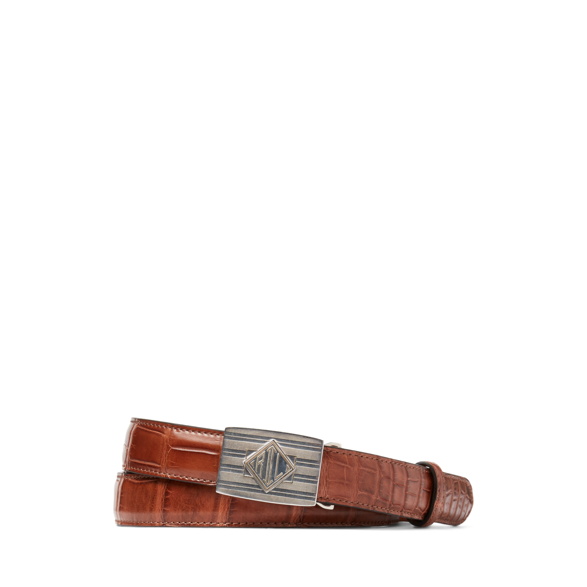 レア！Ralph Lauren アリゲーターベルト Ralph Lauren Shiny Alligator Belt Black