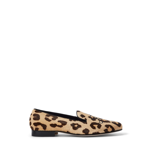 Pantofole Alonzo in cavallino leopardato