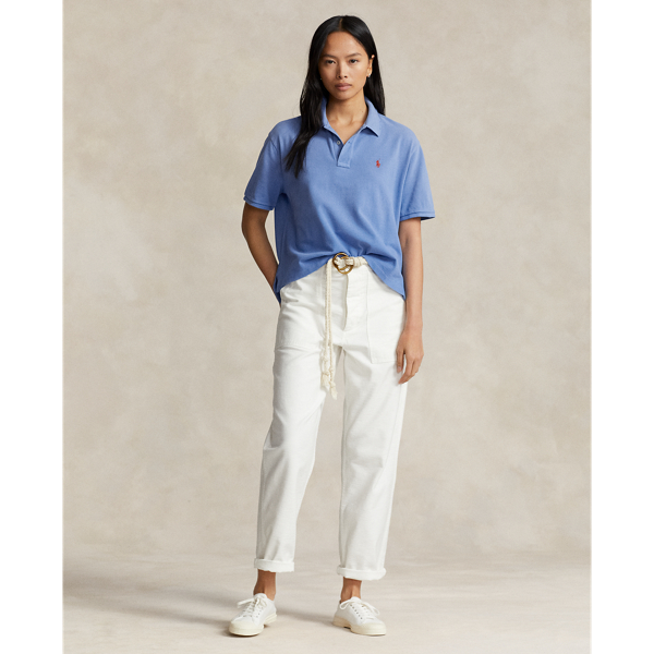 Polo Ralph Lauren 클래식핏 메시 폴로 셔츠 뉴 잉글랜드 블루 4
