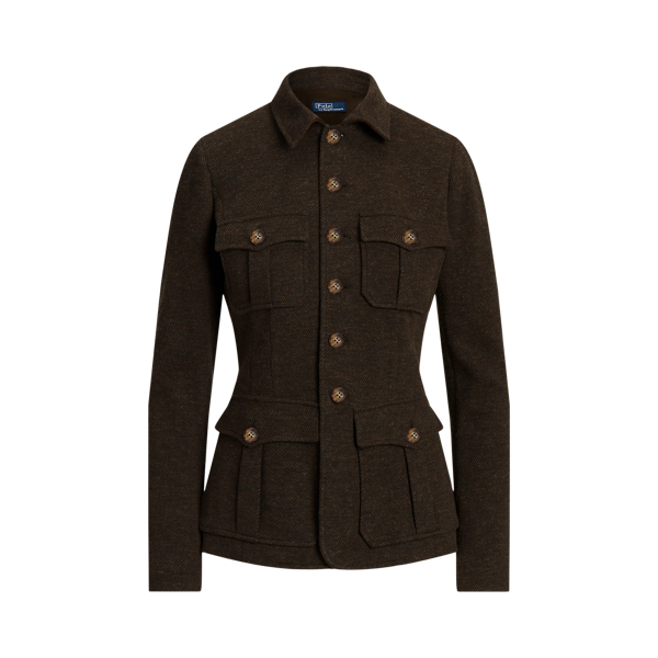 Herringbone Double-Knit Jacquard Blazer Polo Ralph Lauren 1