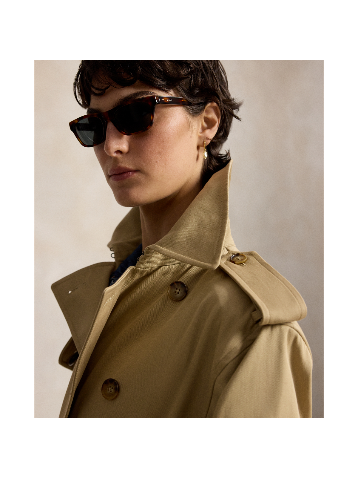 Женские куртки Ralph Lauren Double-Breasted Twill Trench Coat — фото 4