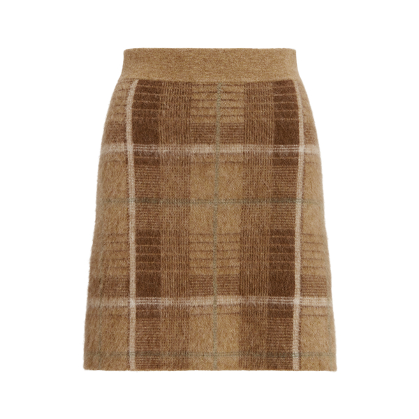 Plaid Alpaca-Blend Miniskirt Polo Ralph Lauren 1
