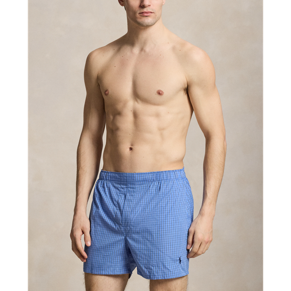 Navy/Blue Stripe Classic Woven Cotton Boxer 3-Pack Polo Ralph Lauren 6