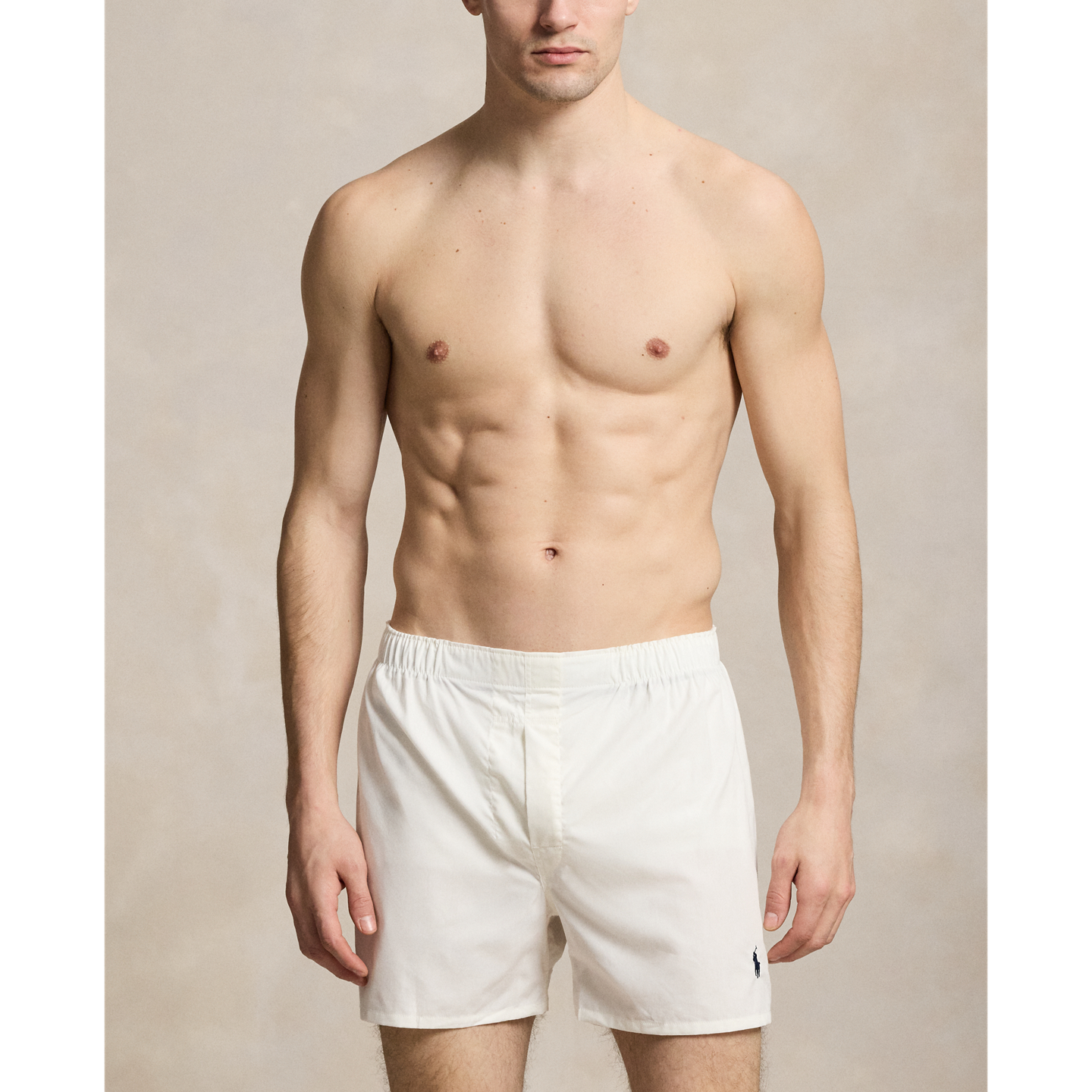Polo Ralph Lauren Classic Woven Cotton Boxer 3-Pack, цвет: Синий / Белый — фото 4