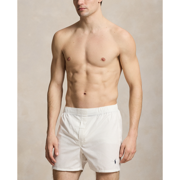 White/Plaid Classic Woven Cotton Boxer 3-Pack Big & Tall 5