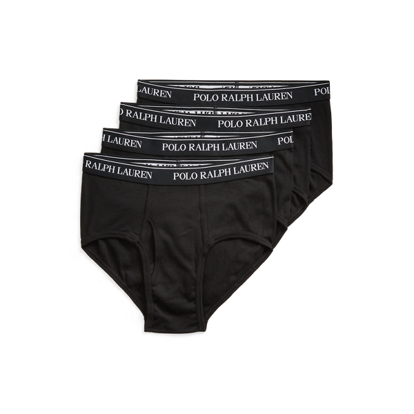 Cotton Wicking Mid Rise Brief 4 Pack Ralph Lauren