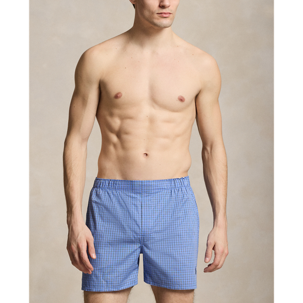 Blue Assorted Classic Woven Cotton Boxer 5-Pack Polo Ralph Lauren 2