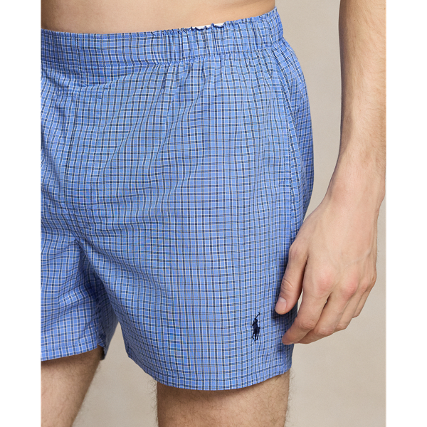 Blue Assorted Classic Woven Cotton Boxer 5-Pack Polo Ralph Lauren 3