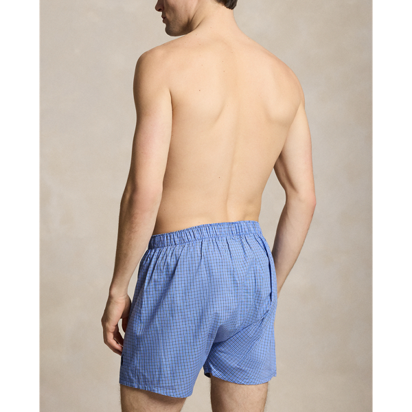 Blue Assorted Classic Woven Cotton Boxer 5-Pack Polo Ralph Lauren 4