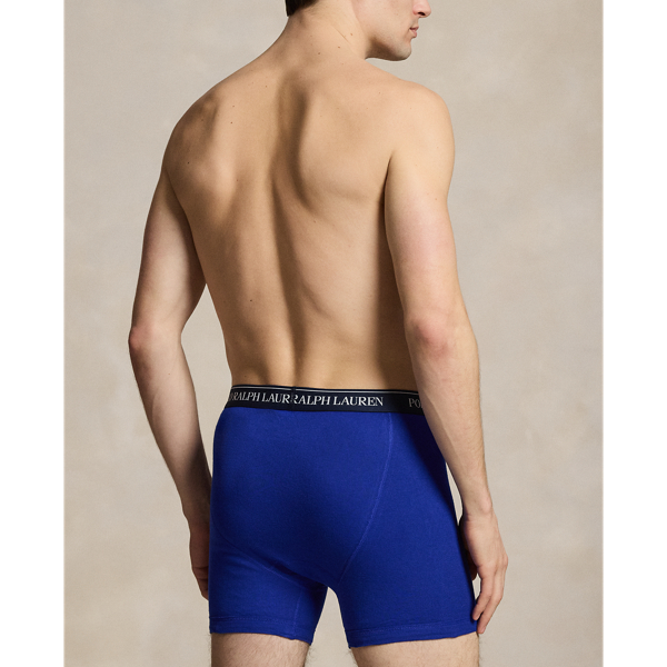 Blue/Grey/Red Cotton Wicking Boxer Brief 5-Pack Polo Ralph Lauren 4