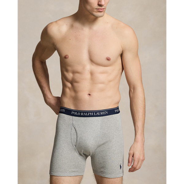Blue/Grey/Red Cotton Wicking Boxer Brief 5-Pack Polo Ralph Lauren 7