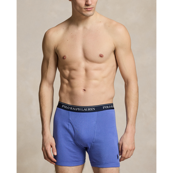 Blue/Grey/Red Cotton Wicking Boxer Brief 5-Pack Polo Ralph Lauren 8