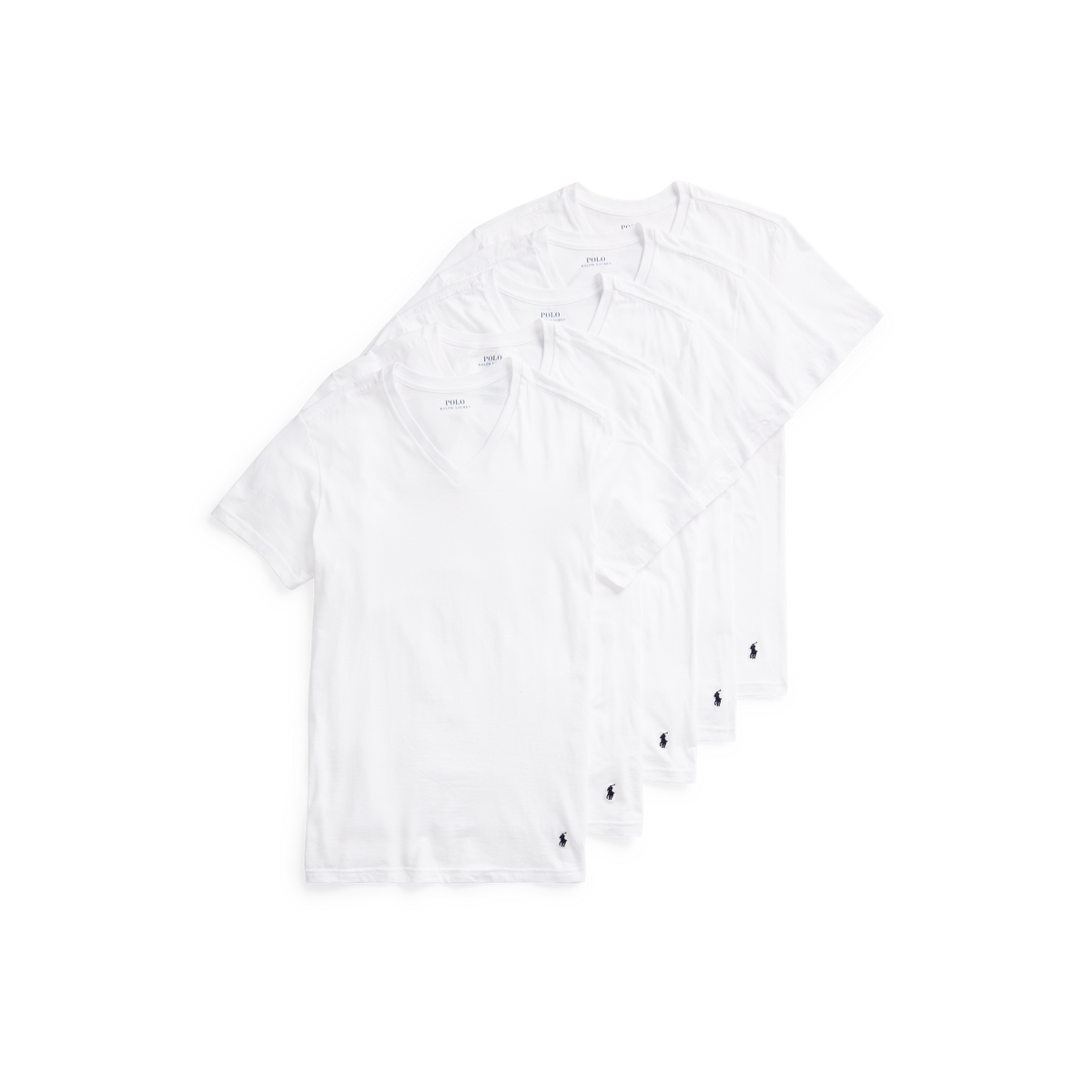 追跡有送料込【Polo Ralph Lauren】Slim Fit 3-Pack V-Necks Slim Fit Cotton Stretch V-Neck T-Shirt - 3 Pack