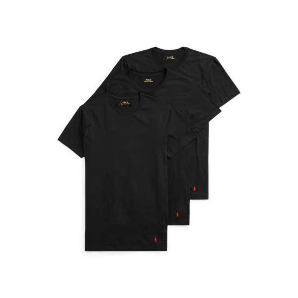 Black Classic Fit Wicking Crew 3-Pack Polo Ralph Lauren 1