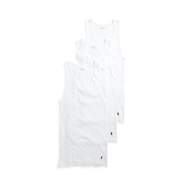 White Classic Fit Wicking Tank 3-Pack Polo Ralph Lauren 1