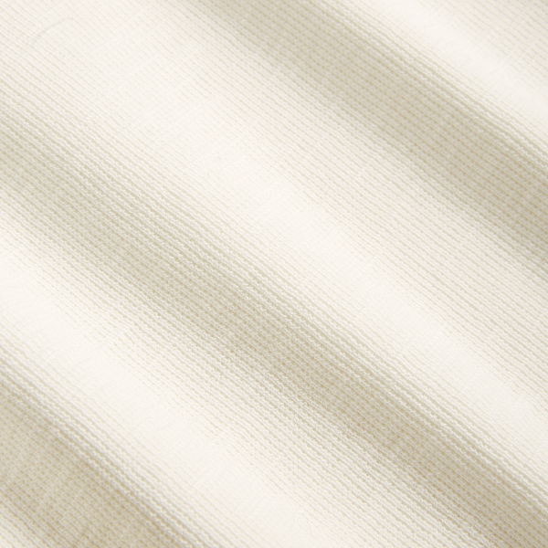 Waffle-Knit Cotton Henley