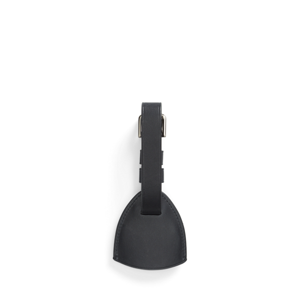 Black Vachetta Leather AirTag Holder Purple Label 2