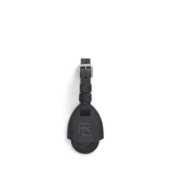 Black Vachetta Leather AirTag Holder Purple Label 3