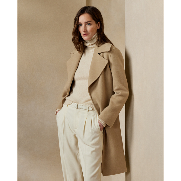 Cameo Wool Cashmere Wrap Coat Ralph Lauren Australia