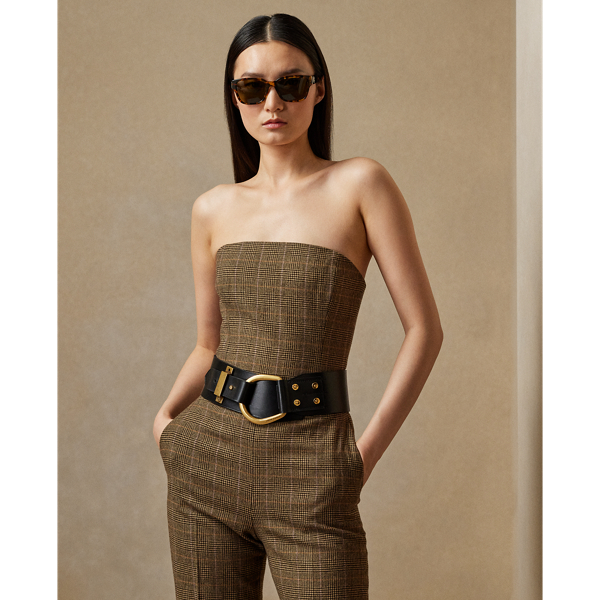 Markus Glen Plaid Tweed Jumpsuit for Women | Ralph Lauren® UK