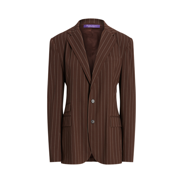 Odera Pinstripe Wool Jacket Ralph Lauren Collection 1