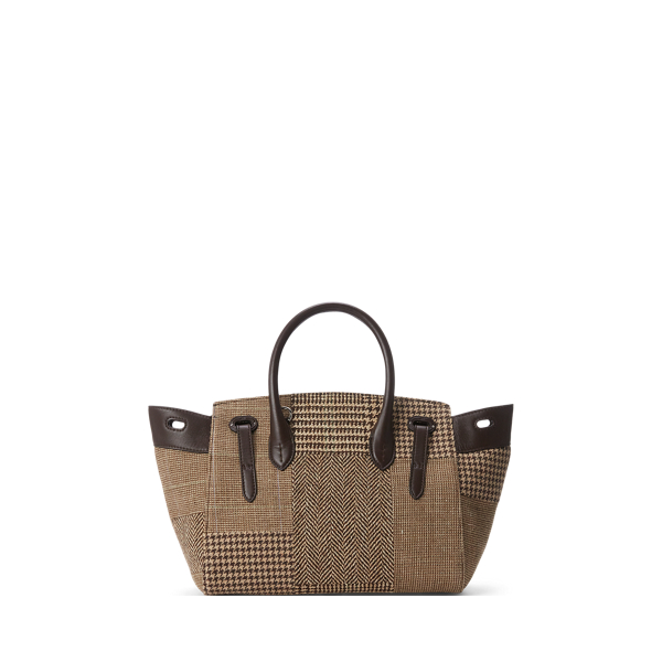 Brown Multi Soft Ricky 27 Patchwork Bag Ralph Lauren Collection 4
