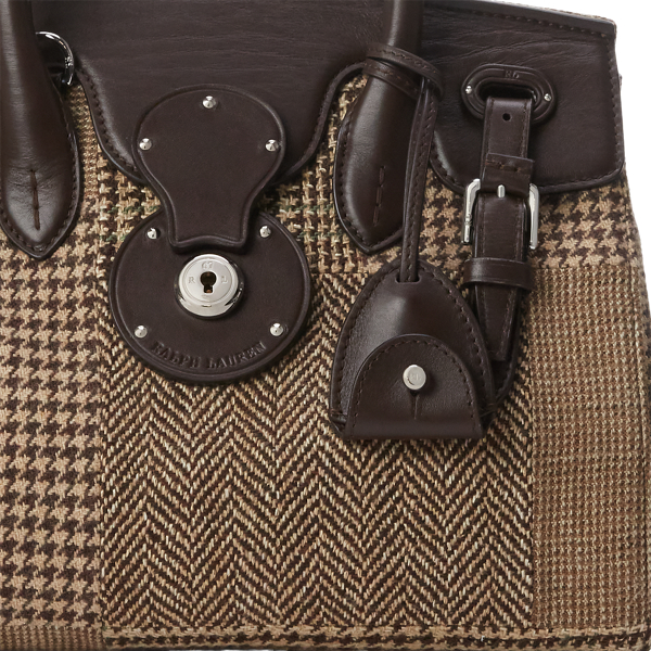 Brown Multi Soft Ricky 27 Patchwork Bag Ralph Lauren Collection 6