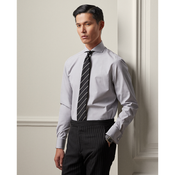 Light Grey Hemd mit Umschlagmanschetten Purple Label 1