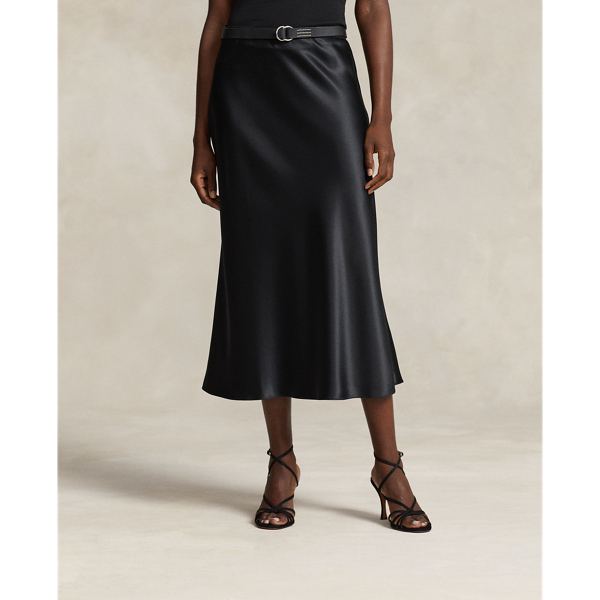 Rock aus Seidencharmeuse