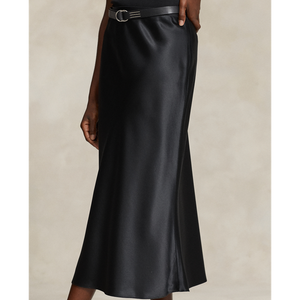 Rock aus Seidencharmeuse