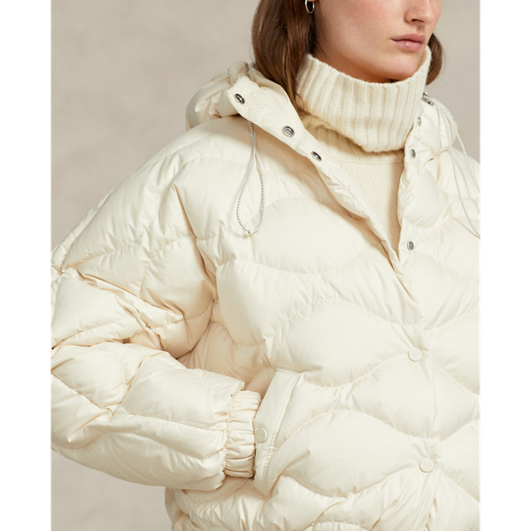 Daunenjacke mit Zwiebelsteppung RLX in Andover-Creme 7