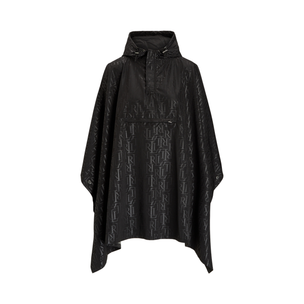 Logo-Print Packable Rain Poncho